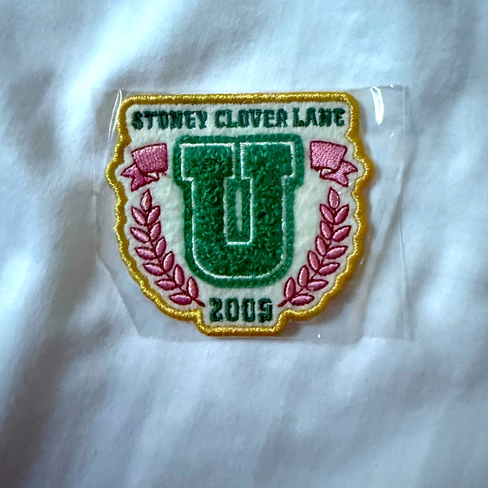 Stoney Clover Lane university patch. BNWT